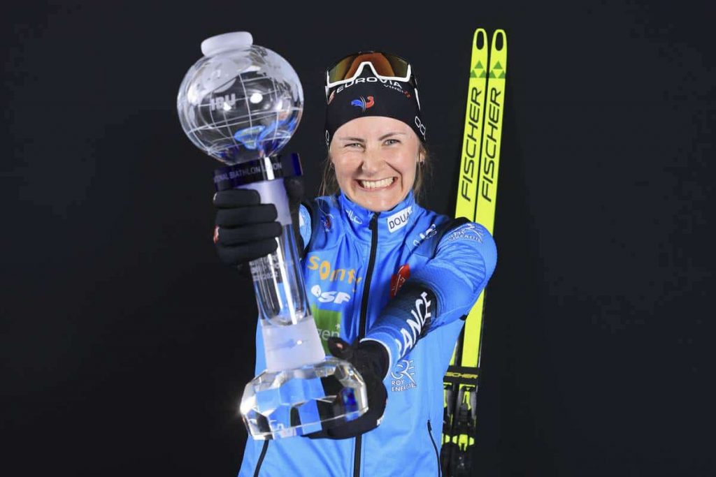 Justine Braisaz-Bouchet globe de la mass start